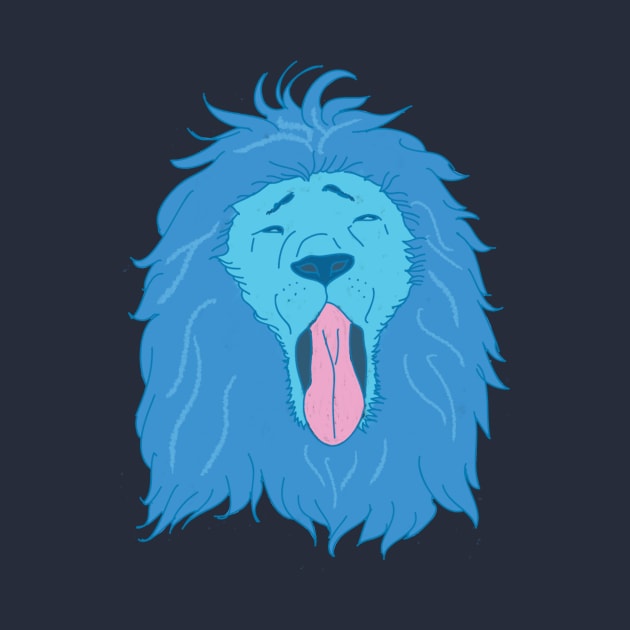 Blue Lion yawning by Malikom