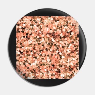 Rose gold glitter sequins Pin