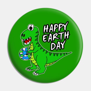 Earth Day Dinosaur T-Rex Pin