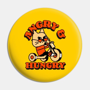 angry and hungry cat Pin