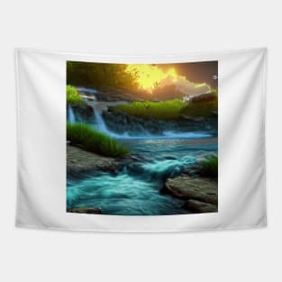 Realistic Dusk Fantasy Tapestry