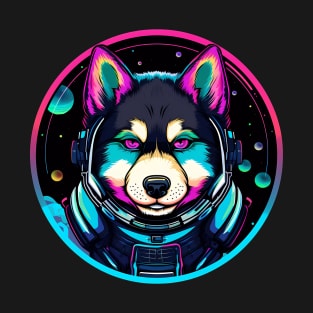 Siberian Husky Cosmic Space Dogs Galaxy Astronaut T-Shirt