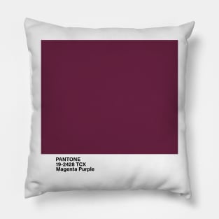 pantone 19-2428 TCX Magenta Purple Pillow