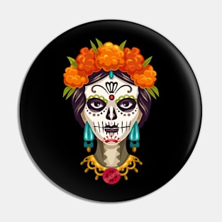 Dia de los muertos Halloween Shirt Pin