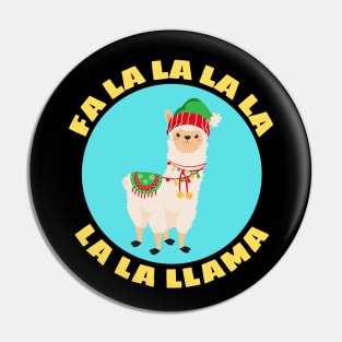 Fa la la la la la la llama | Funny Llama Pun Pin