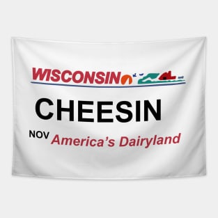 wisconsin license plate usa Tapestry