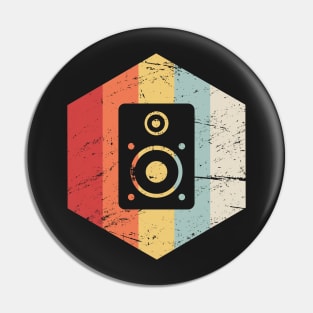 Retro Vintage Speaker Icon Pin