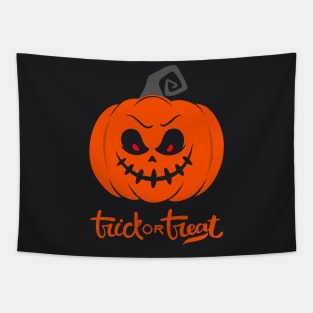 Halloween Scary Evil Pumpkin Funny Pumpkin Head Tapestry