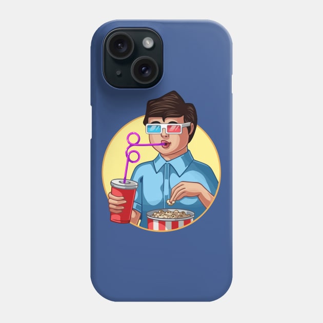 at the movies Phone Case by RehdPanda