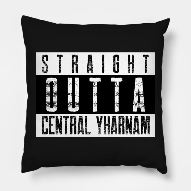 Straight Outta Central Yharnam Pillow by RareLoot19