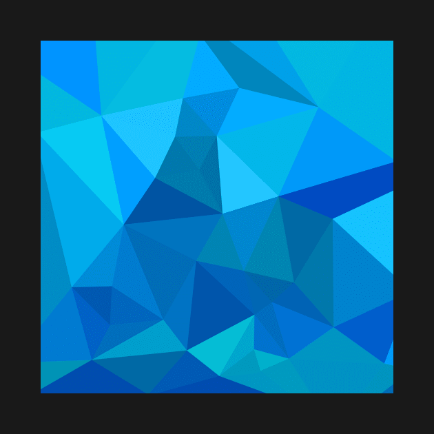 Moonstone Blue Abstract Low Polygon Background by retrovectors