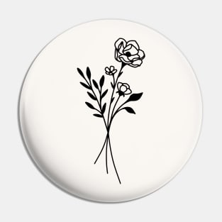 Minimal flowers Pin