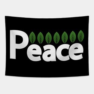 Peace bringing peace text design Tapestry