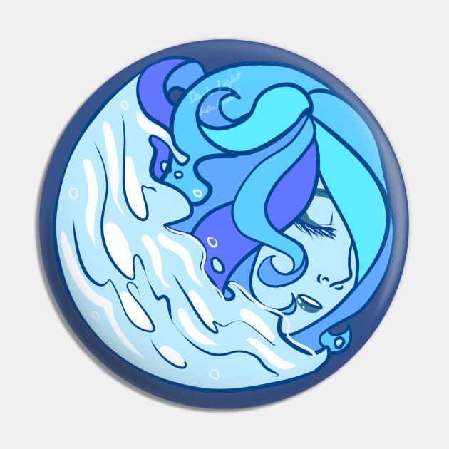 Aquarius Pin by darklightlantern@gmail.com