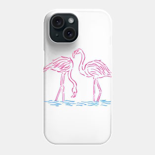 Minimalist Flamingo Phone Case