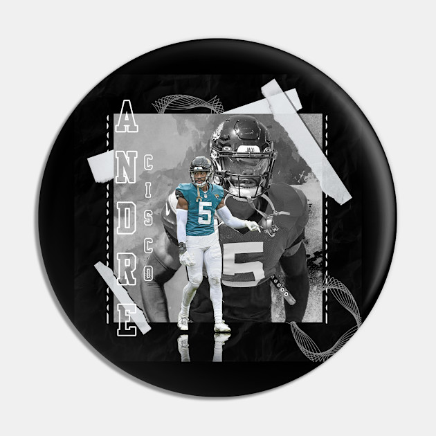 Andre Cisco Football Paper Poster Jaguars 3 - Andre Cisco - Pin