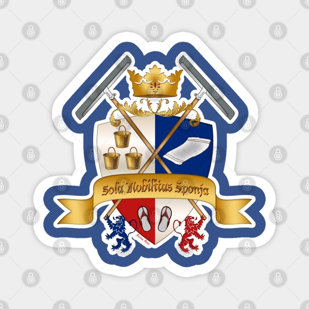 Sponja (Israeli Mop) Coat of Arms Magnet by jrotem