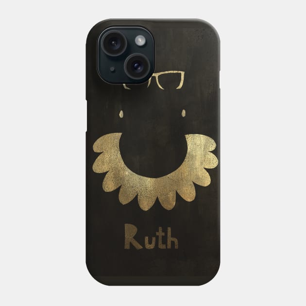 RBG RUTH BADER GINSBURG poster Phone Case by GalleryArtField