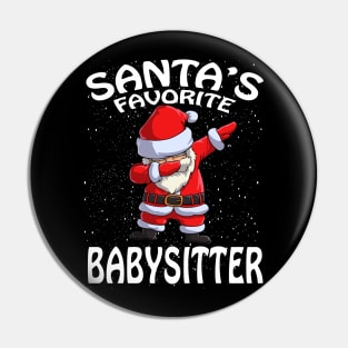 Santas Favorite Babysitter Christmas Pin