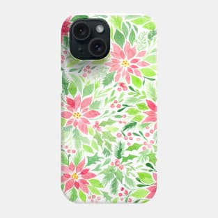 Christmas watercolor Phone Case