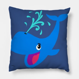 Happy whale! Pillow