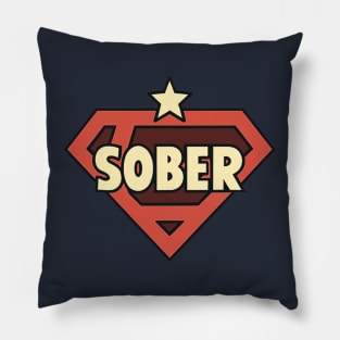 Sober Superhero Pillow