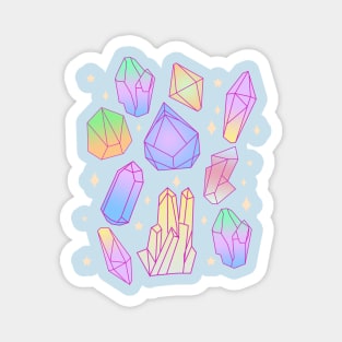 Magical Crystal Flood Pastel Goth Kawaii Witch Magnet