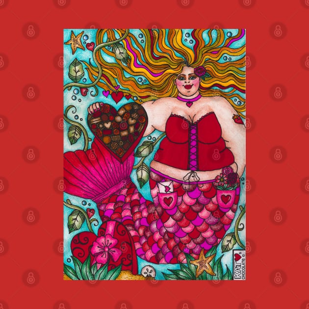 Valentine's Mermaid with Chocolates by Kat Loves Chocolate