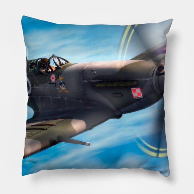 Supermarine Spitfire Pillow by Aircraft.Lover