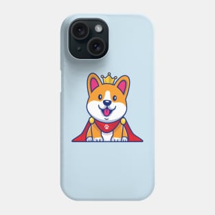 Cute King Corgi Dog Cartoon Phone Case