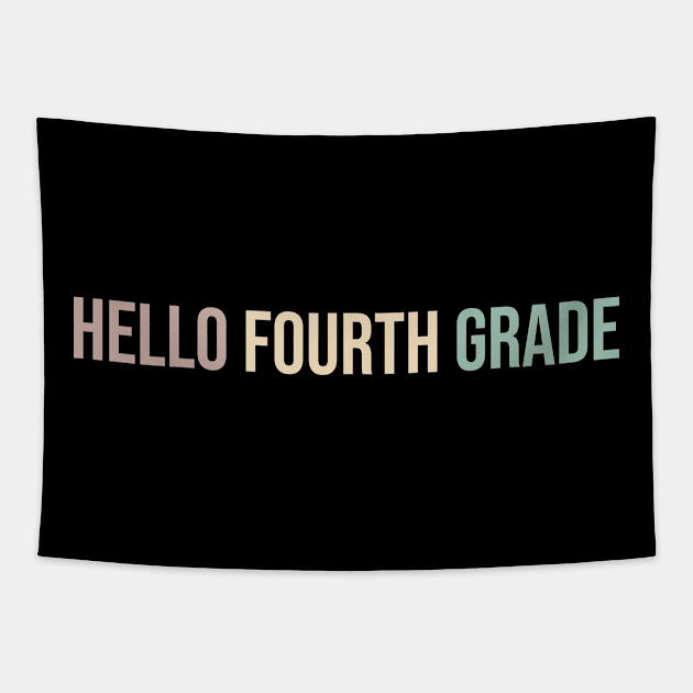 Hello Fourth Grade Tapestry by Duodesign