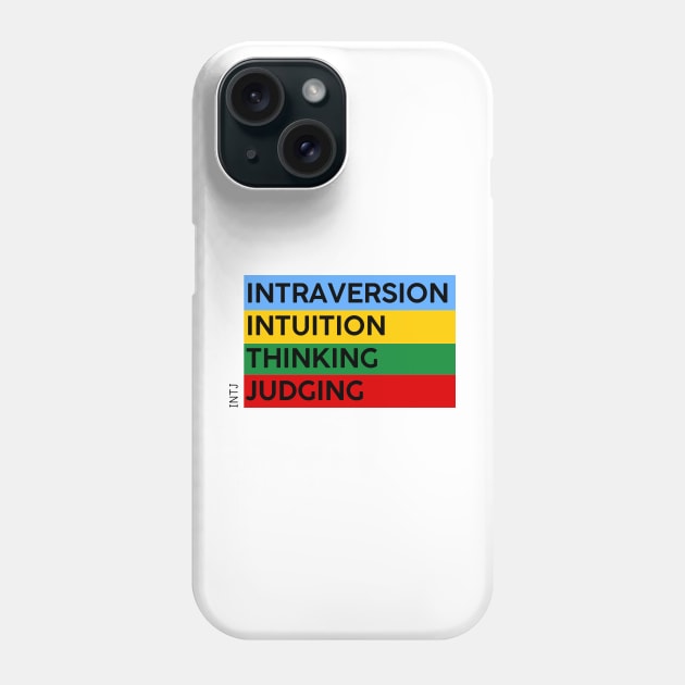 INTJ - MBTI 16 personalities test Phone Case by felipesasaki