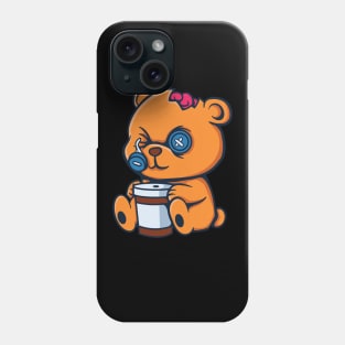 Coffee Zombie Bear Phone Case