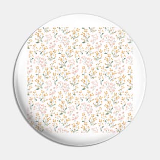 Wild Yellow and Pale Pink Flowers Pin