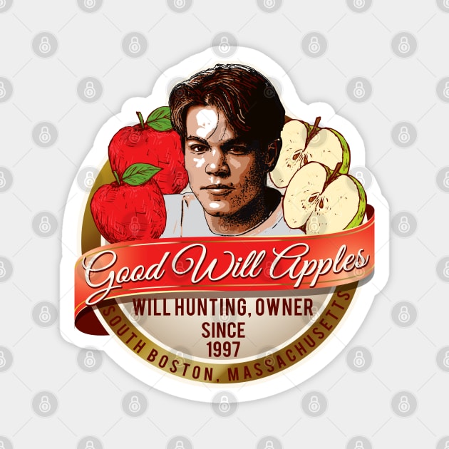 Good Will Apples Magnet by Alema Art