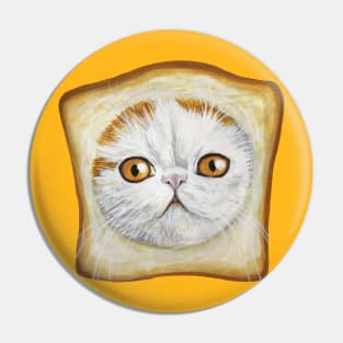 Toast Cat Pin