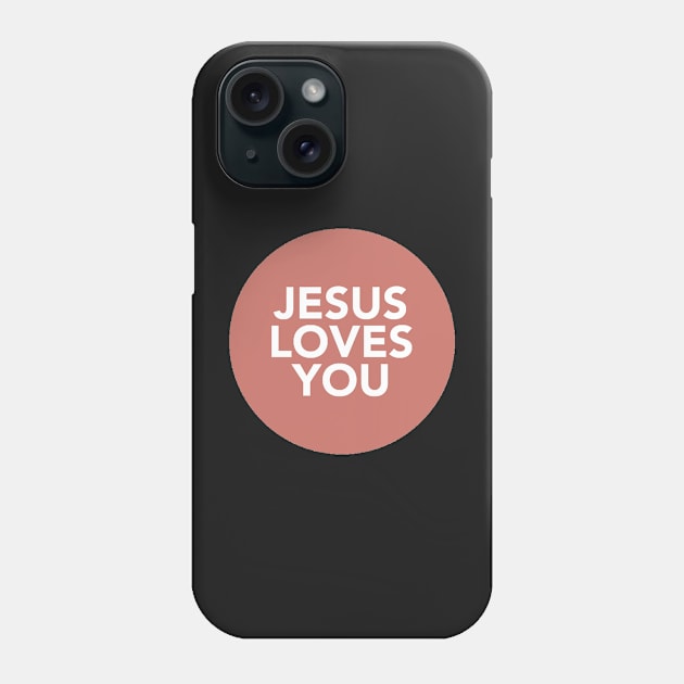 jesus loves you (cherry) Phone Case by mansinone3