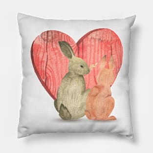 Rabbit Love Pillow