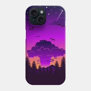 explosion in the forest Phone Case