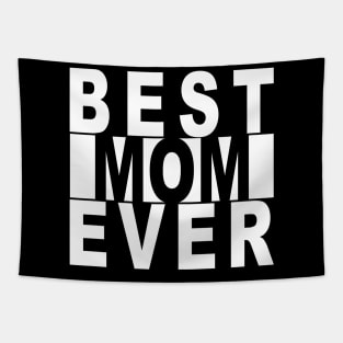 Best Mom Ever White Knockout Tapestry