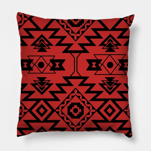 Aztec Line Design Pillow by slice_of_pizzo