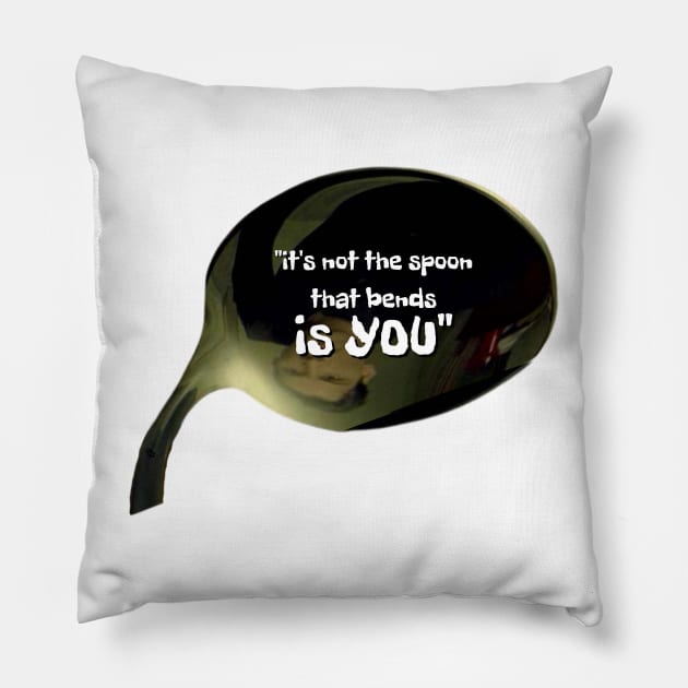 The spoon doesn't exist Pillow by Showcase arts