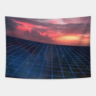 GRID BEACH Tapestry