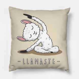 llama yoga day llamaste meditation alpaca stretch Pillow