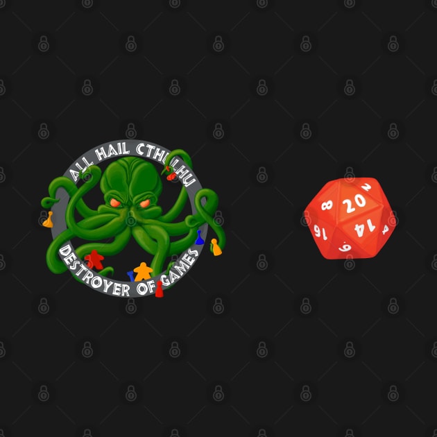 All Hail Cthulhu D20 - for Britt by emilyRose3