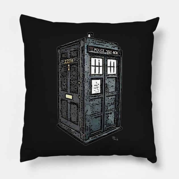 Baker St. TARDIS Pillow by Dins42