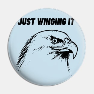 Eagle Illustration Pin