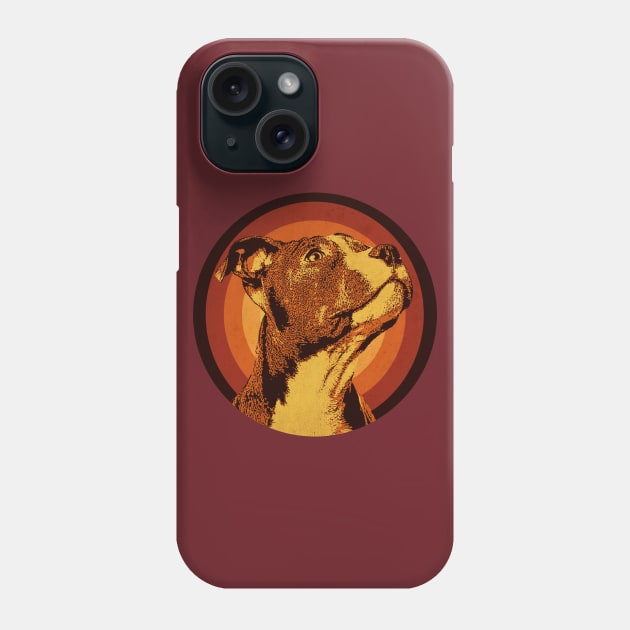 Pitbull Vintage Love Phone Case by CTShirts