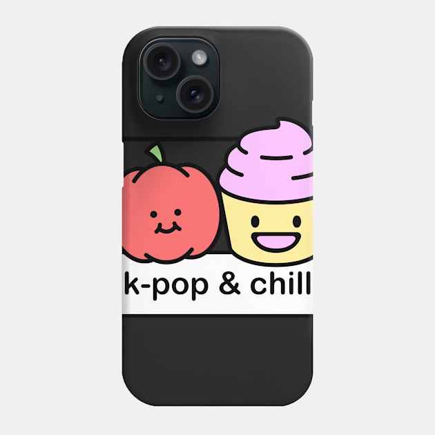 K-Pop And Chill | Cute Foods Phone Case by MeatMan