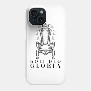 soli deo gloria, glory to God alone - Romans 11:33 Phone Case